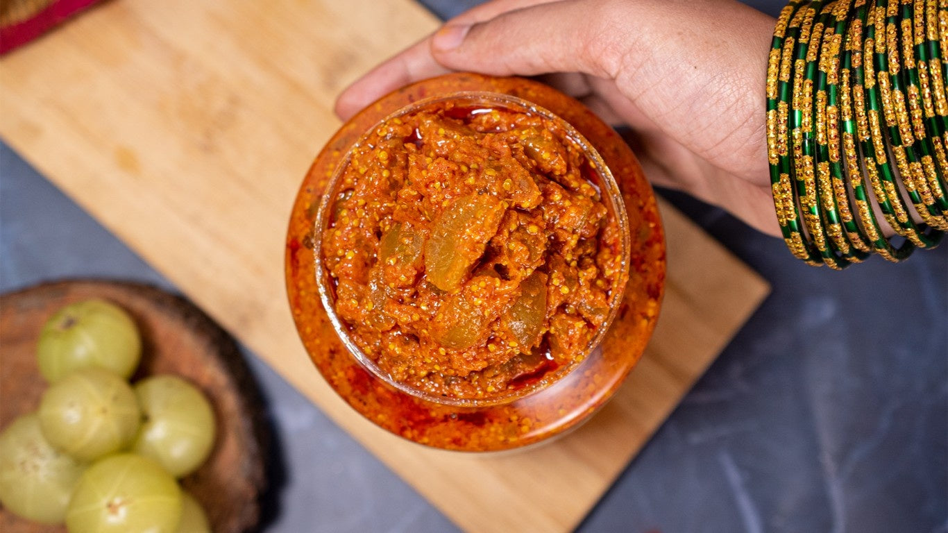 Amla pickle texture