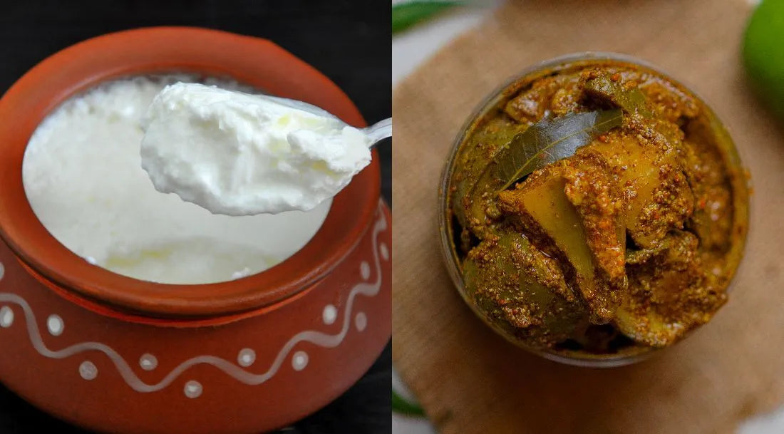 Curd and Pickle