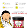 FarmDidi Avakaya Pickle with key USPs shown: hygienically handmade, sun-dried, no chemicals preservatives, made with premium spices.