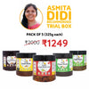 Khatta meetha combo by FarmDidi. Pack of 5 of 325 grams each. No added preservatives