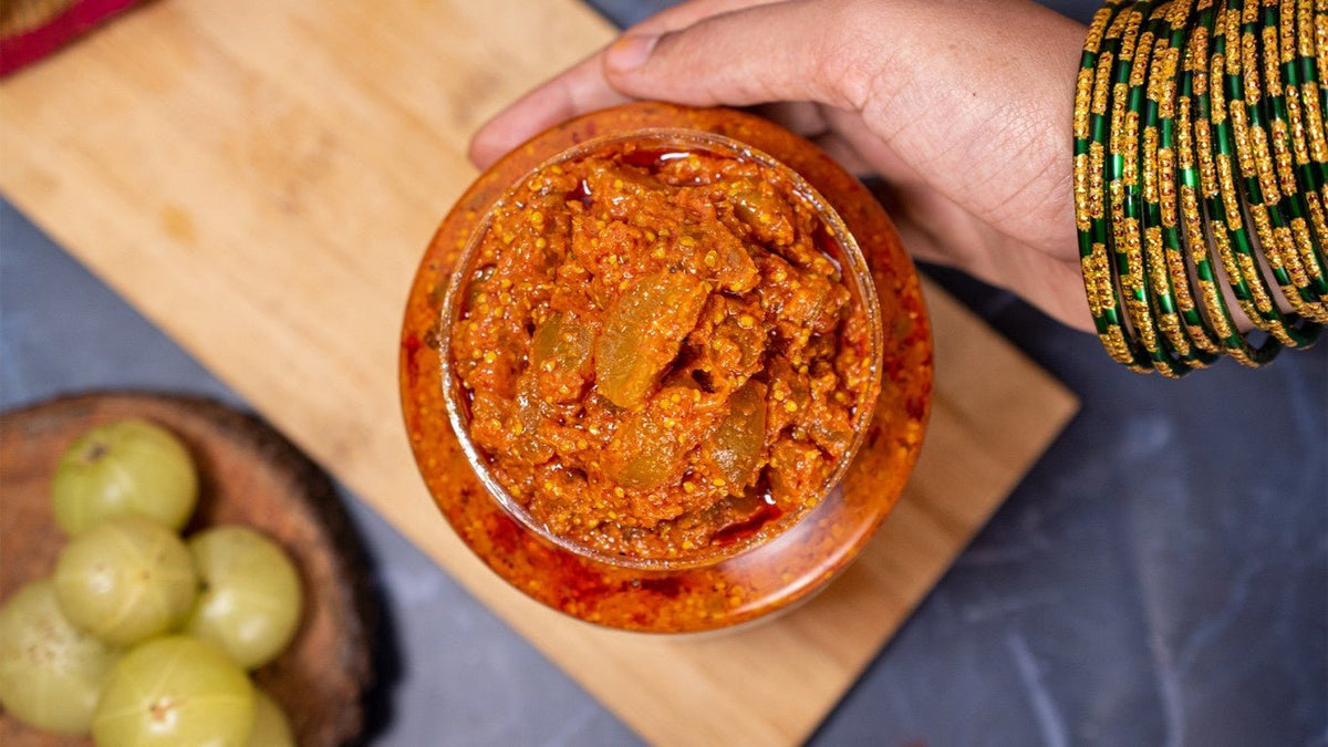 Amla pickle texture