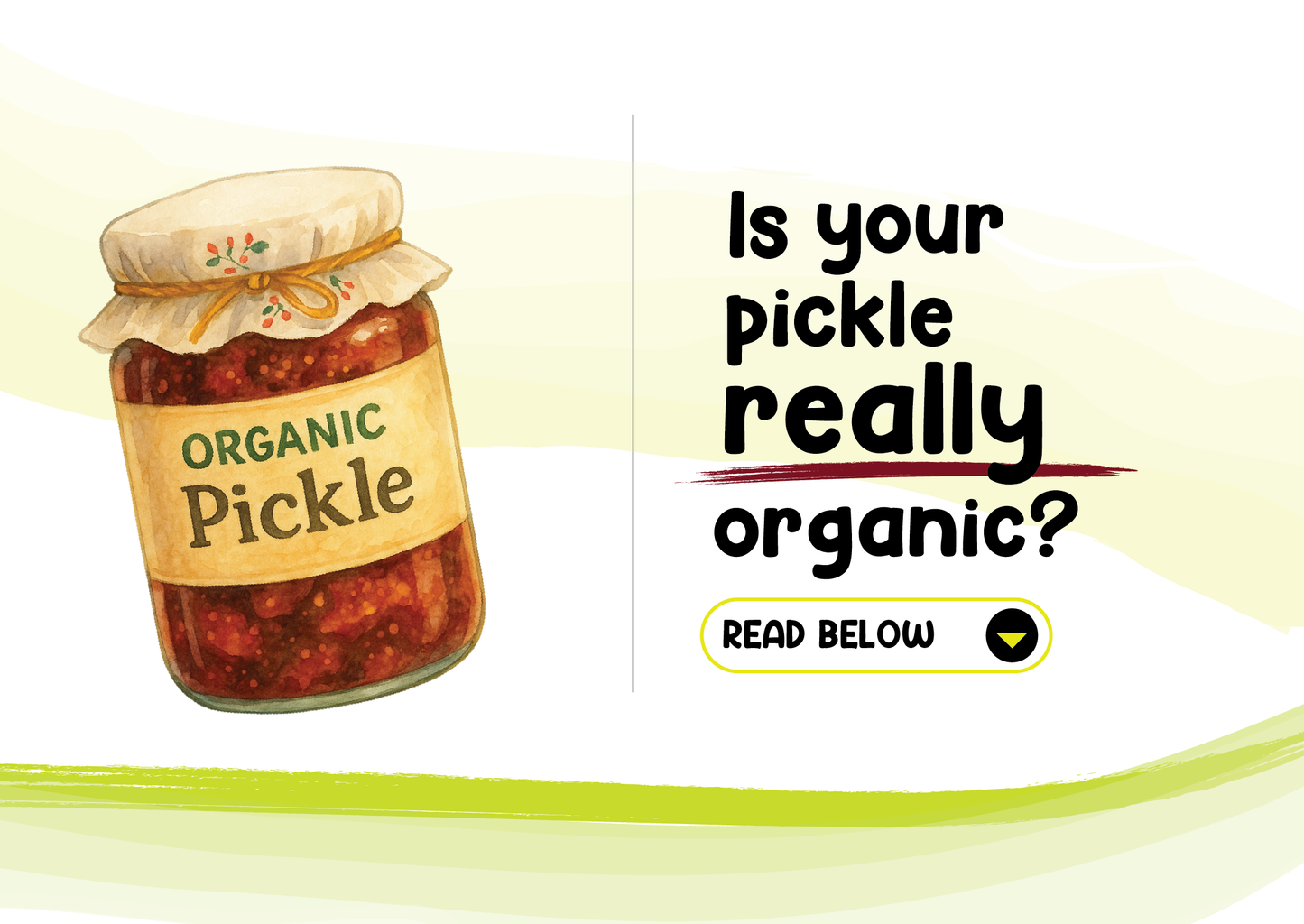 Is your pickle really Organic? Know more!
