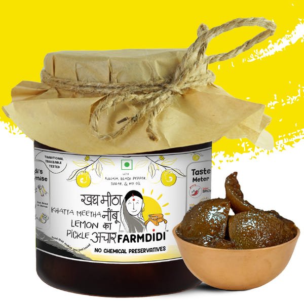 Khatta Meetha Nimbu Ka Achar | Sour And Sweet Lemon Pickle | Black Lemon Pickle