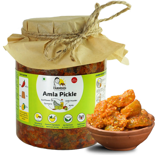 Amla pickle, Amla ka achar, Indian pickle from Farmdidi