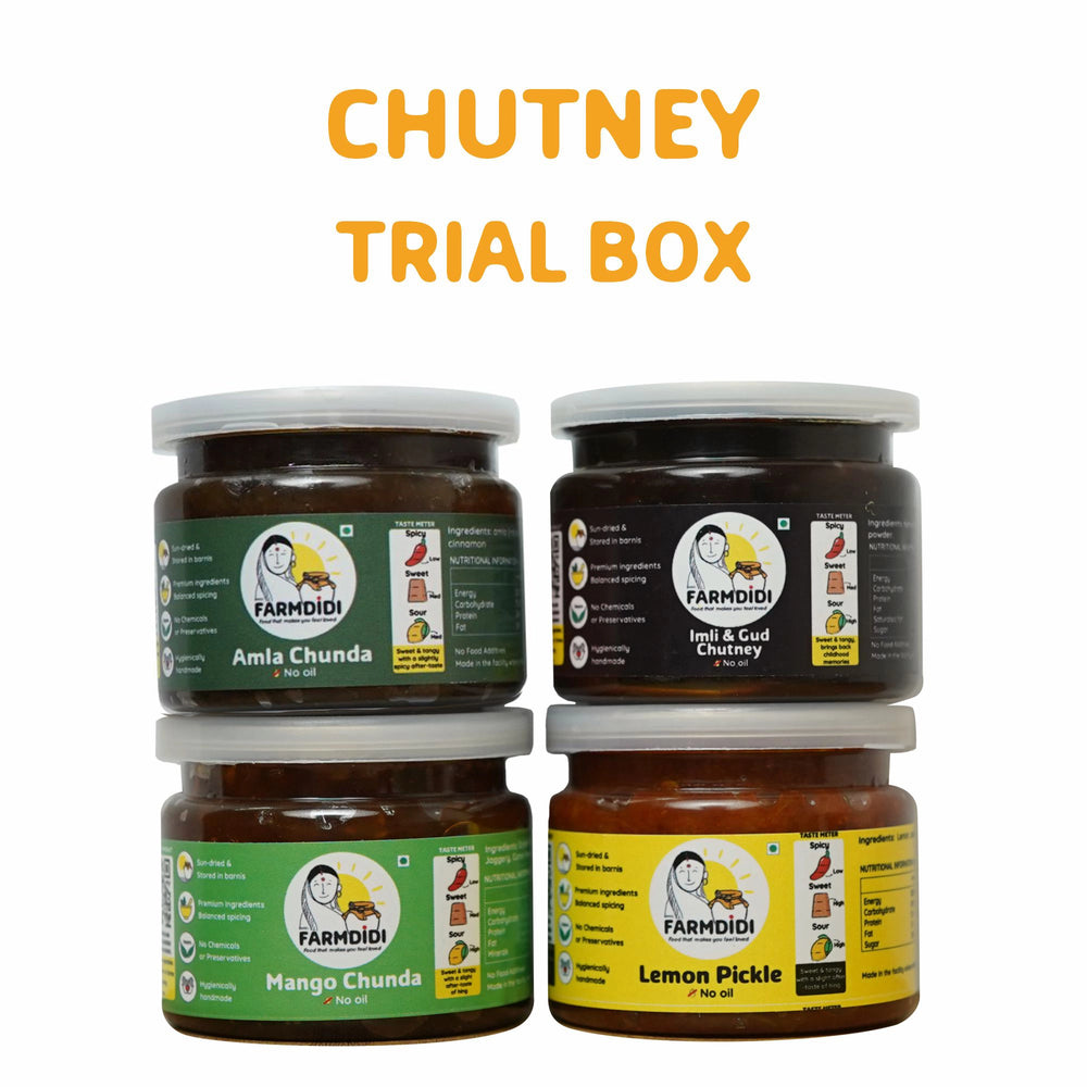Chutneys trial pack | Pack of 4 (75g each)