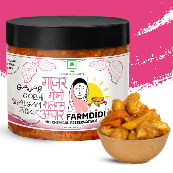 Gajar Gobhi Shalgam Ka Mix Achar | Vegetable Pickle