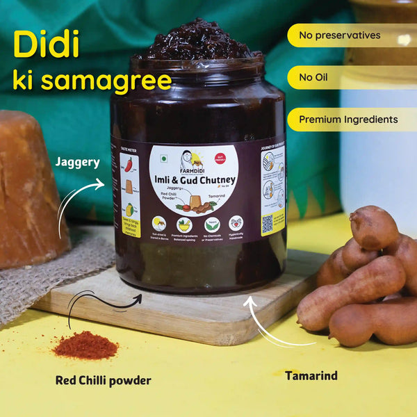 Tamarind sauce, Imli ki chutney, Indian condiment from Farmdidi