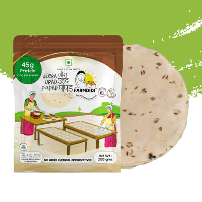 Jeera Papad with Cumin and Black Pepper