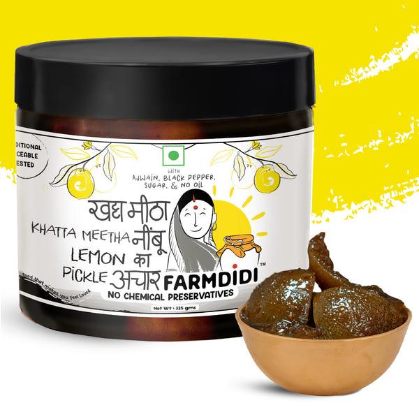 Khatta Meetha Nimbu Ka Achar | Sour And Sweet Lemon Pickle | Black Lemon Pickle