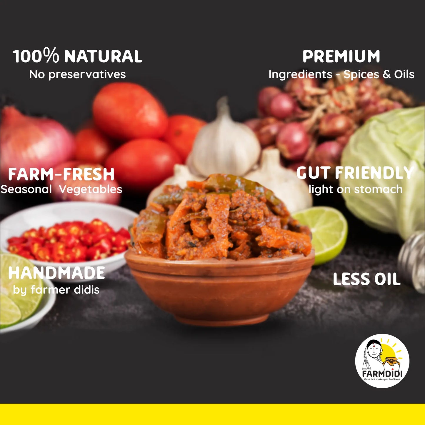 
                  
                    Mixed Pickle | Mixed achar | Mildly spicy & tangy
                  
                