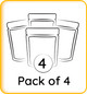 Pack of 4 Papads | 800 g
