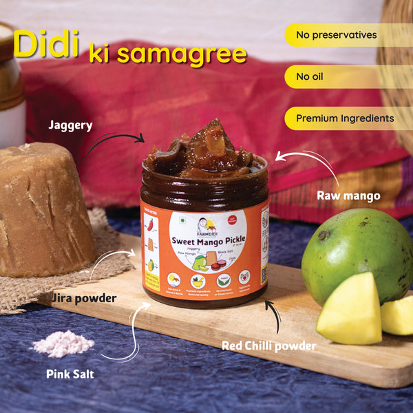Sweet Mango Pickle | Mango Sweet Achar
