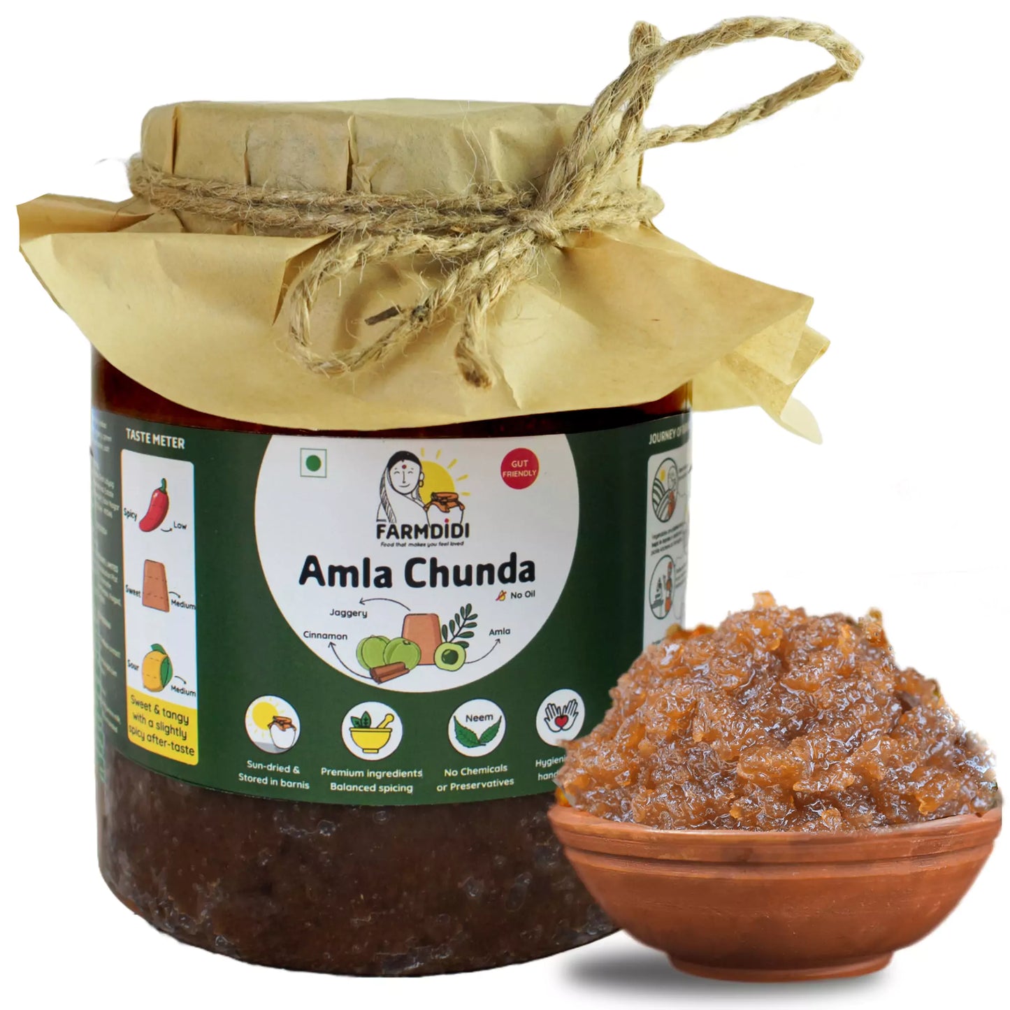 Amla chunda and Amla murabba pickles and chutneys from Farmdidi