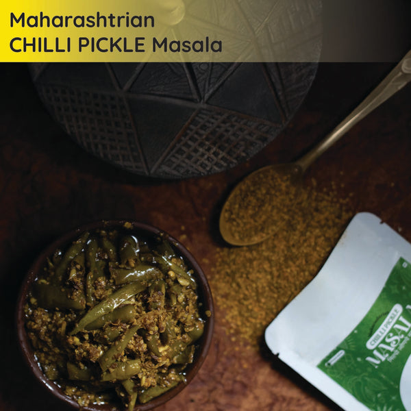 FarmDidi Chilli Pickle masala coarse texture with chilli pickle in a bowl 