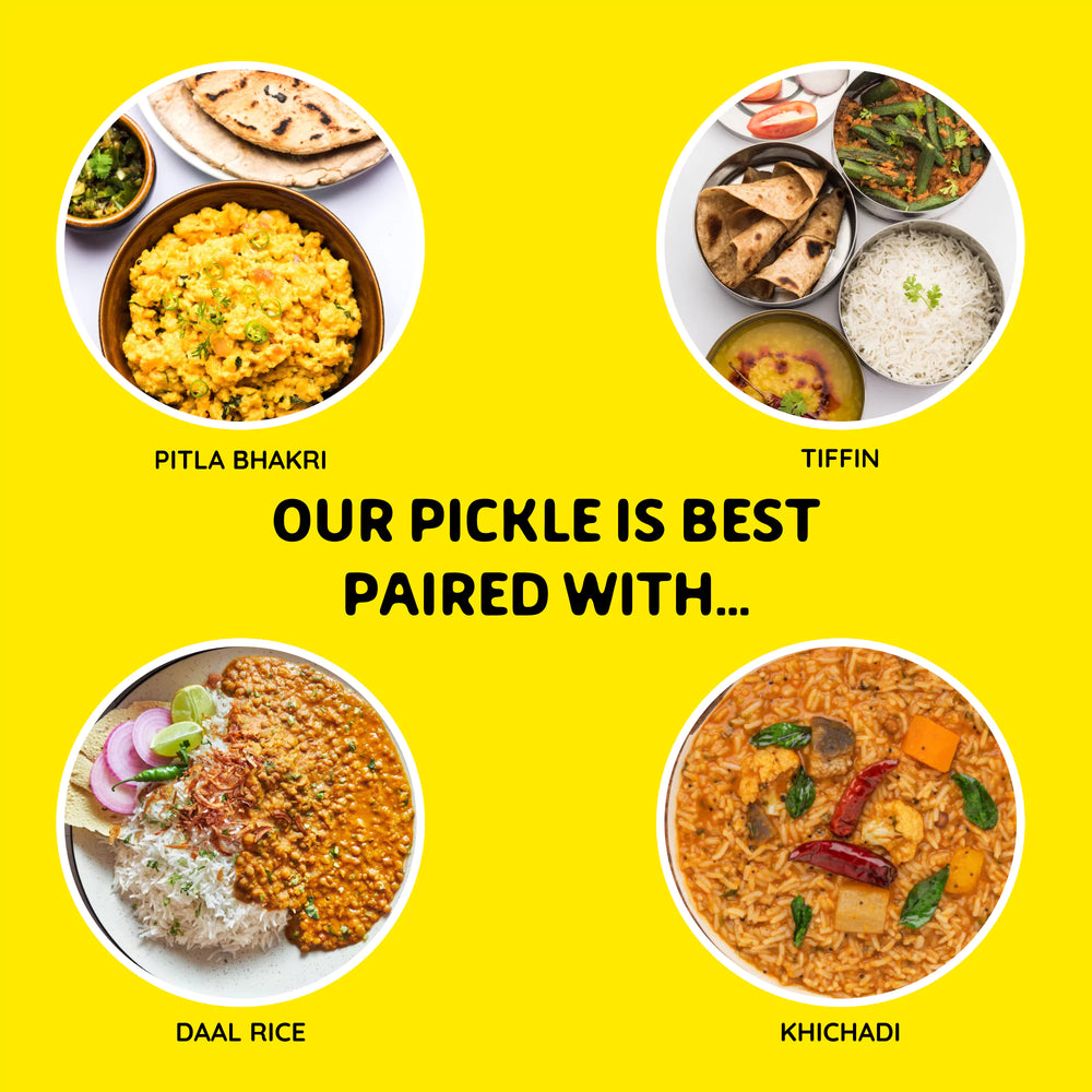 
                  
                    Pair FarmDidi Chilli Chutney with Pithla Bhakri, Tiffin, Daal Rice and Khichadi
                  
                
