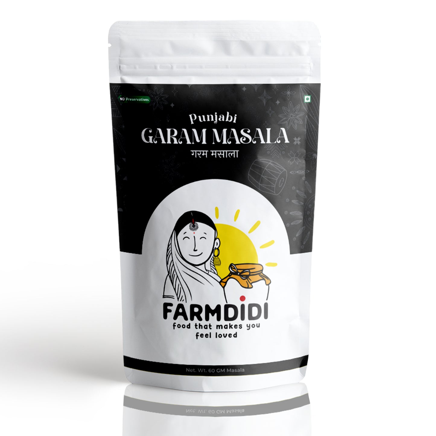 FarmDidi Punjabi Garam Masala packet containing 60gm masala