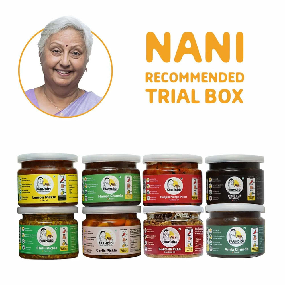 Image showing FarmDidi'd Nani's recommended trial box. The box contains 8 pack combo pack.