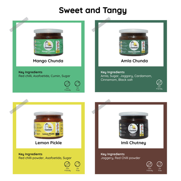 Nani's special pickle pack, Farmdidi, 8 pack, 75g each
