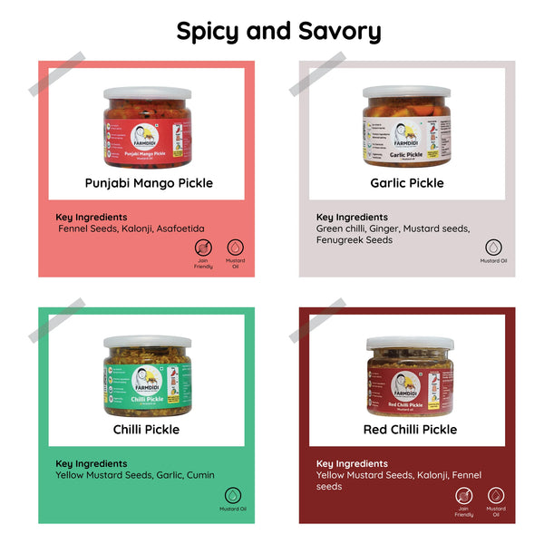 Nani's special pickle pack, Farmdidi, 8 pack, 75g each