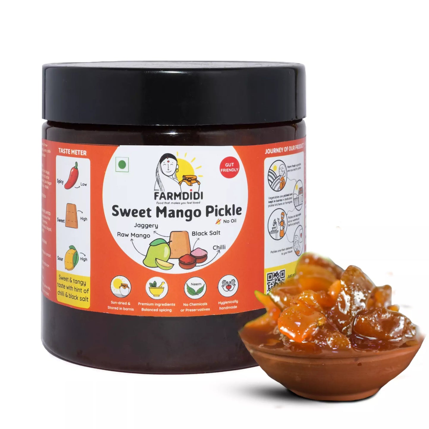 
                  
                    Sweet mango pickle, Mango sweet achar, Indian pickle from Farmdidi
                  
                