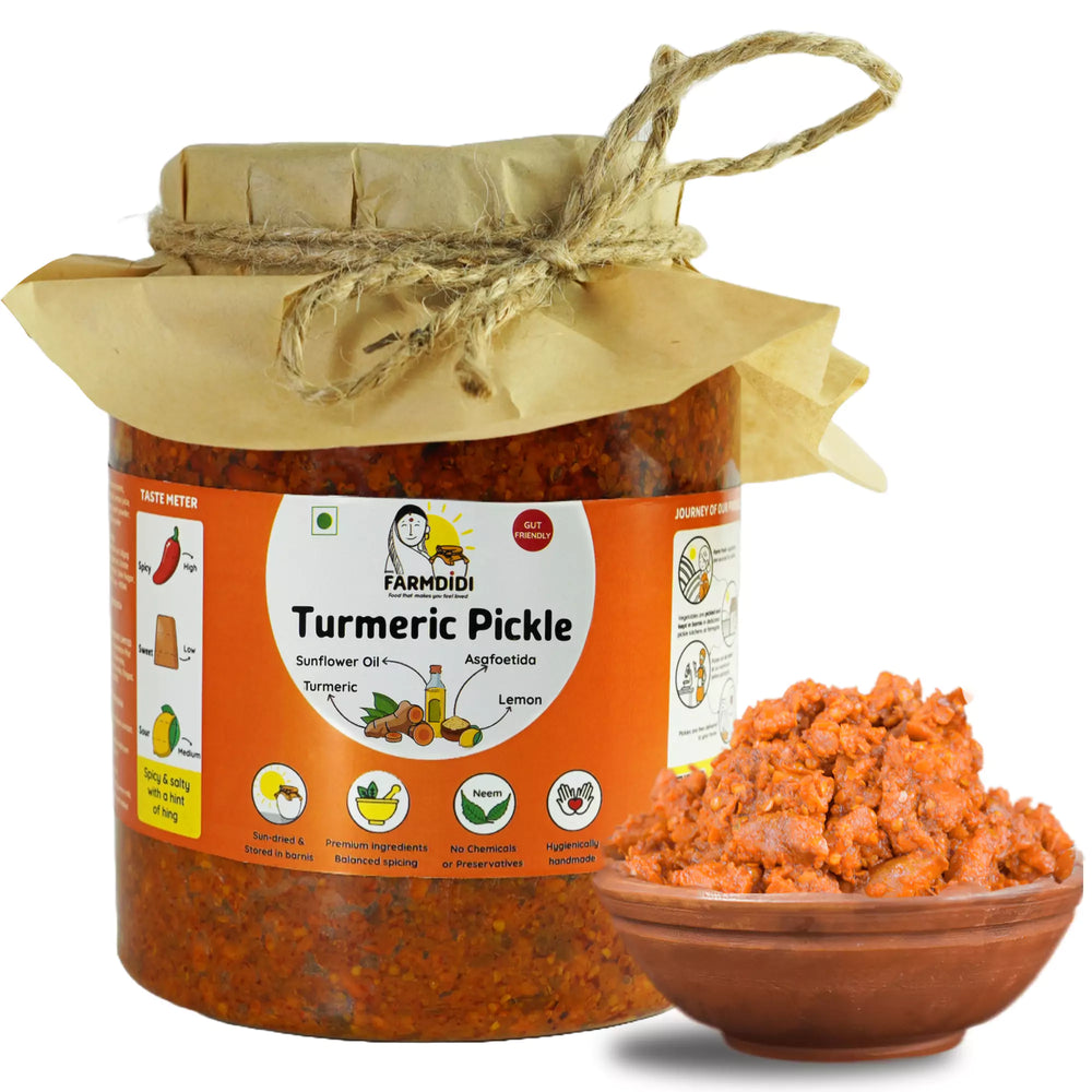 Haldi ka achar sales